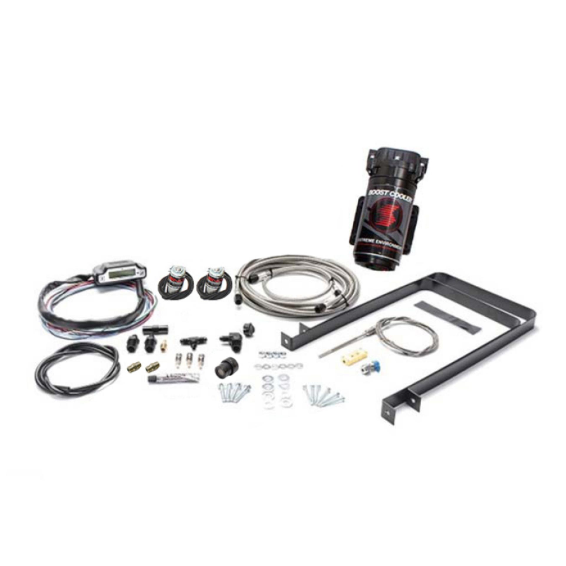 Picture of Snow Performance Chevy-GMC Stg 3 Boost Cooler Water Inj- Kit SS Braided Line-4AN Fittings w-o Tank