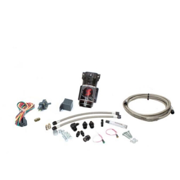 Picture of Snow Performance Stg 1 Boost Cooler F-I Water Inj- Kit Incl- SS Braided Line-4AN Fittings w-o Tank