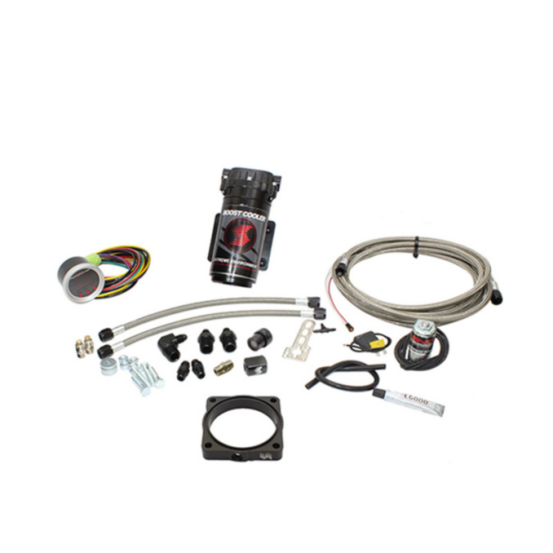 Picture of Snow Performance 08+ Charger Stg 2 Boost Cooler F-I Water Injection Kit SS Brded Line-4AN w-o Tank