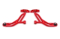 Picture of BMR 10-14 Ford Mustang Non-Adj- Lower A-Arms Delrin-Rod End w- 19mm Tall Ball Joint - Red