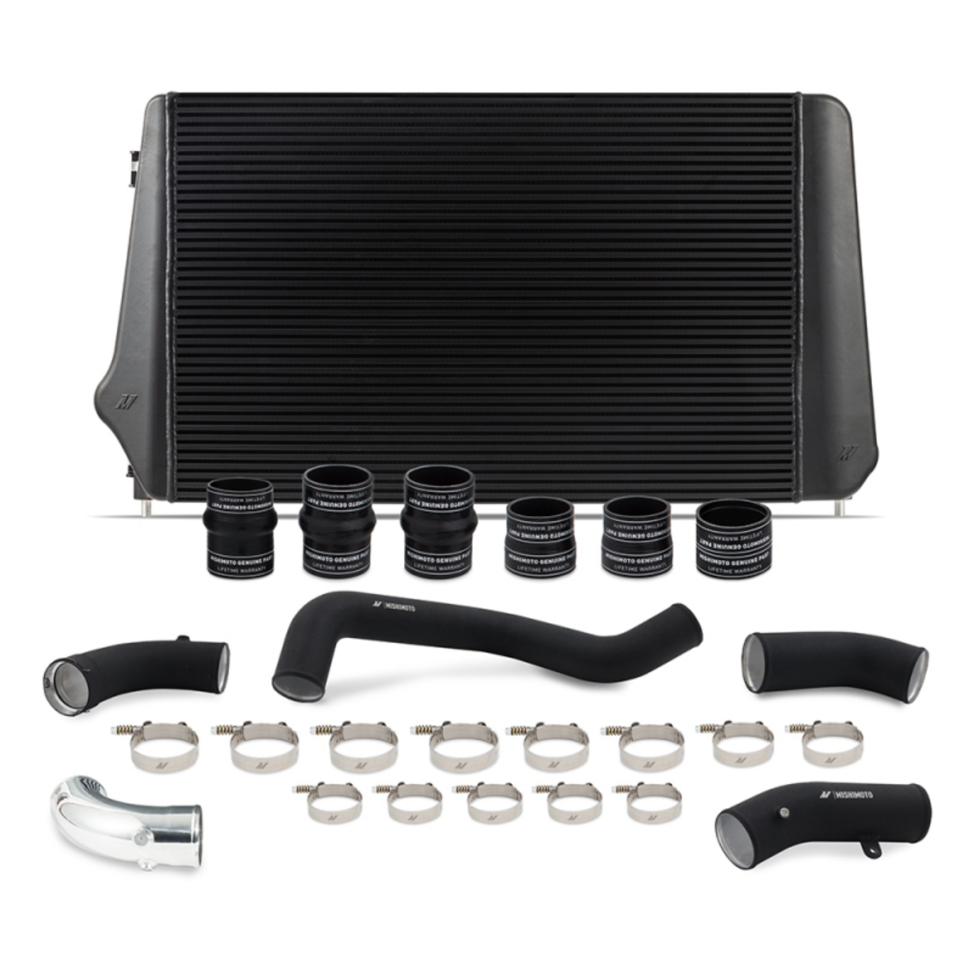Picture of Mishimoto 17-19 GM L5P Duramax Intercooler Kit - Black w- WBK Pipes