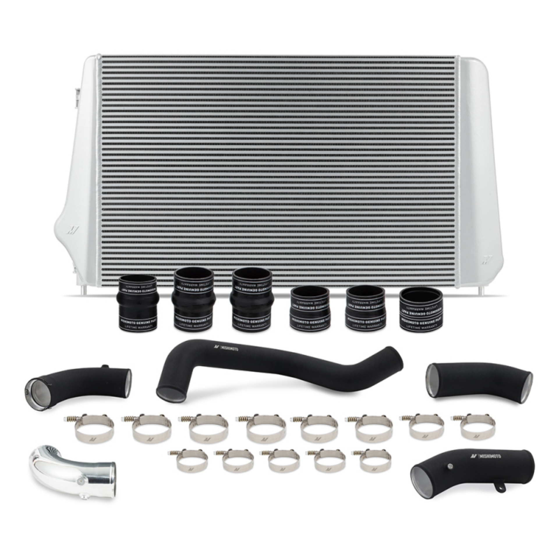 Picture of Mishimoto 17-19 GM L5P Duramax Intercooler Kit - Silver w- WBK Pipes