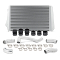 Picture of Mishimoto 17-19 GM L5P Duramax Intercooler Kit - Silver w- Polished Pipes