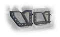 Picture of DV8 Offroad Jeep 18+ Wrangler JL - 20+ Gladiator JT Rear Rock Doors w- Perforated Aluminum Mesh