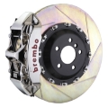 Picture of Brembo 03-13 Flying Spur Front GTR BBK 6 Piston Billet 411x34 2pc Rotor Slotted Type1 - Nickel