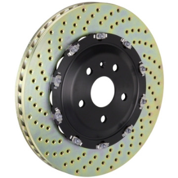 Picture of Brembo 08-16 R8 4-2-5-2 Excl CC Brake Front 2-Piece Discs 380x34 2pc Rotor Drilled