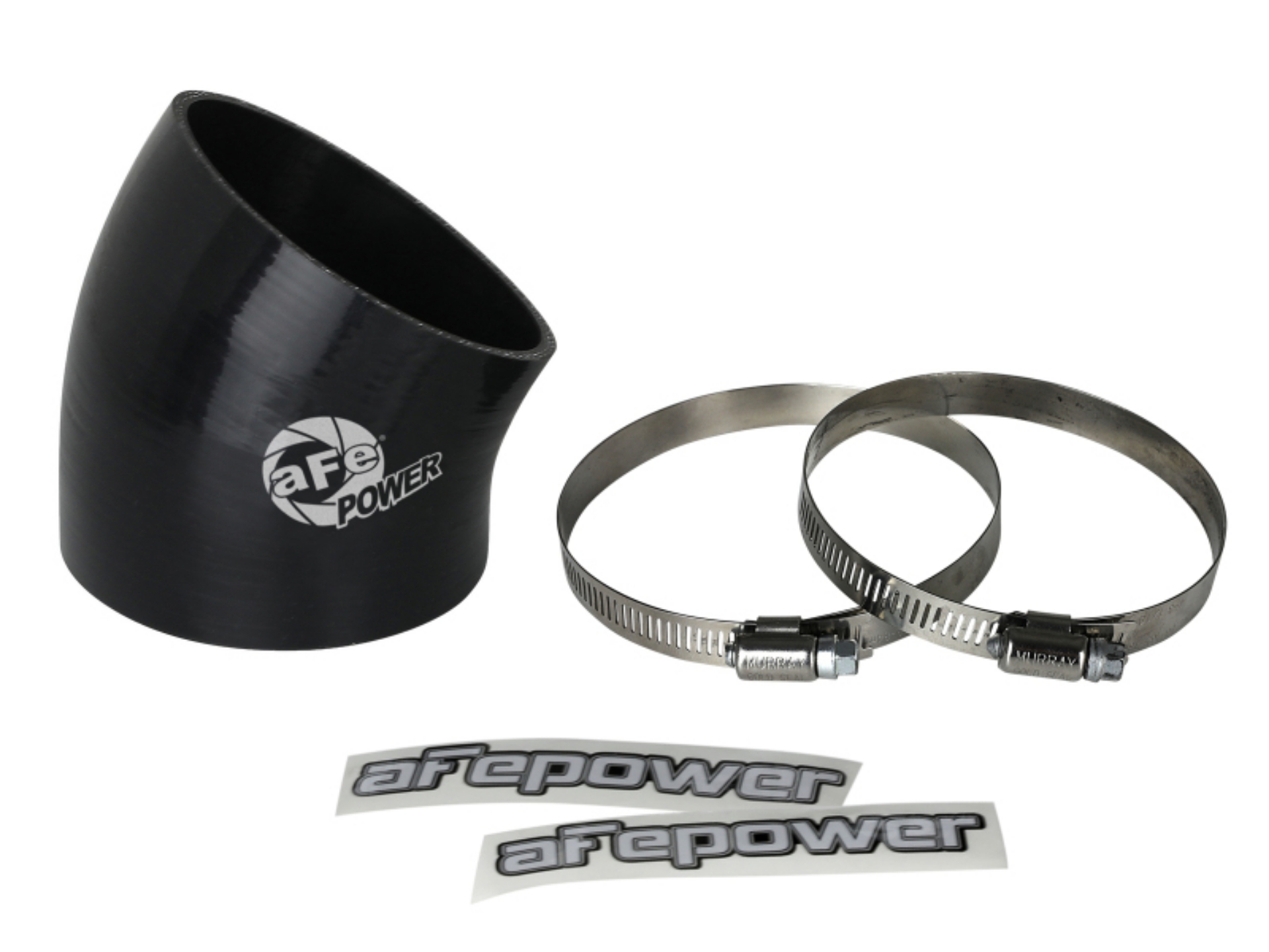 Picture of aFe MagnumFORCE Air Intake System Spare Parts Kit 3-1-2in ID x 30 Deg- Silicone Elbow Coupler -Black
