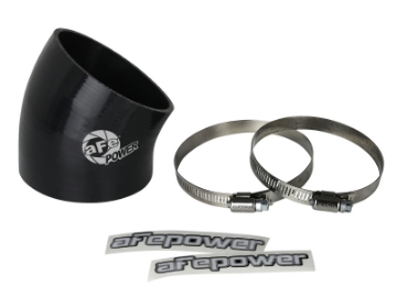 Picture of aFe MagnumFORCE Air Intake System Spare Parts Kit 3-1-2in ID x 30 Deg- Silicone Elbow Coupler -Black