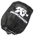 Picture of K&N Filter Wrap Drycharger Oval Tapered Black - 3-75in Base I-S Width x 3in Top I-S Width x 4in H