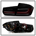 Picture of Spyder BMW 3 Series F30 2012-2018 Full LED Tail Lights ALT-YD-BMWF3012-SEQ-BSM - Black Smoke