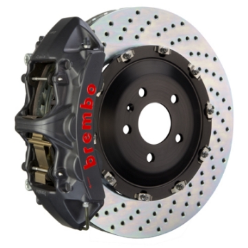 Picture of Brembo 04-11 612 Scaglietti Front GTS BBK 6 Piston Cast 380x34 2pc Rotor Drilled-Black HA