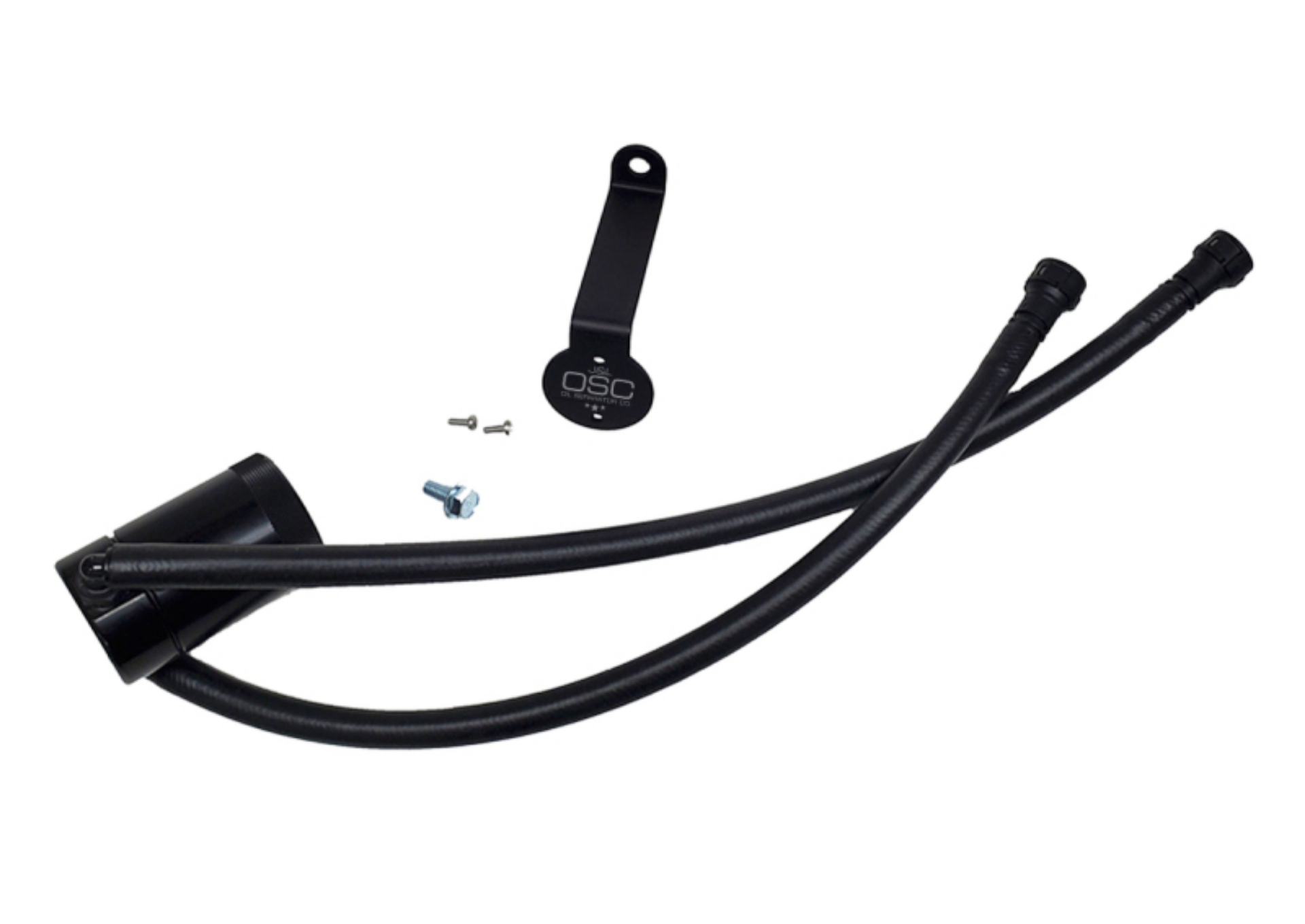 Picture of J&L 20-25 Chevy Silverado-GMC Sierra 2500-3500 6-6L Drivers Side Oil Separator 3-0 - Black Anodized
