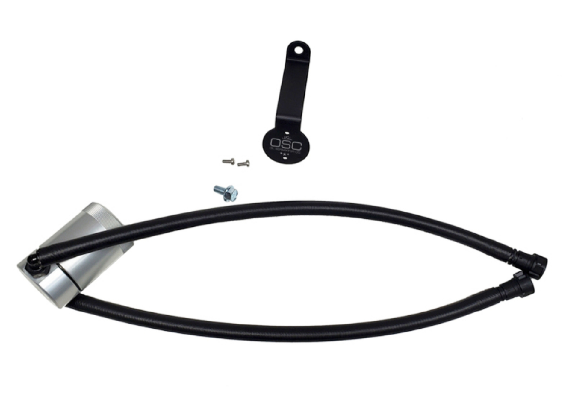 Picture of J&L 20-25 Chevy Silverado-GMC Sierra 2500-3500 6-6L Drivers Side Oil Separator 3-0 - Clear Anodized