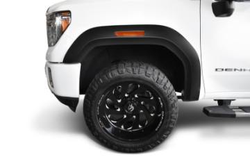 Picture of Bushwacker 20-21 GMC Sierra 3500 HD Extend-A-Fender Style Flares Front 2pc - Black