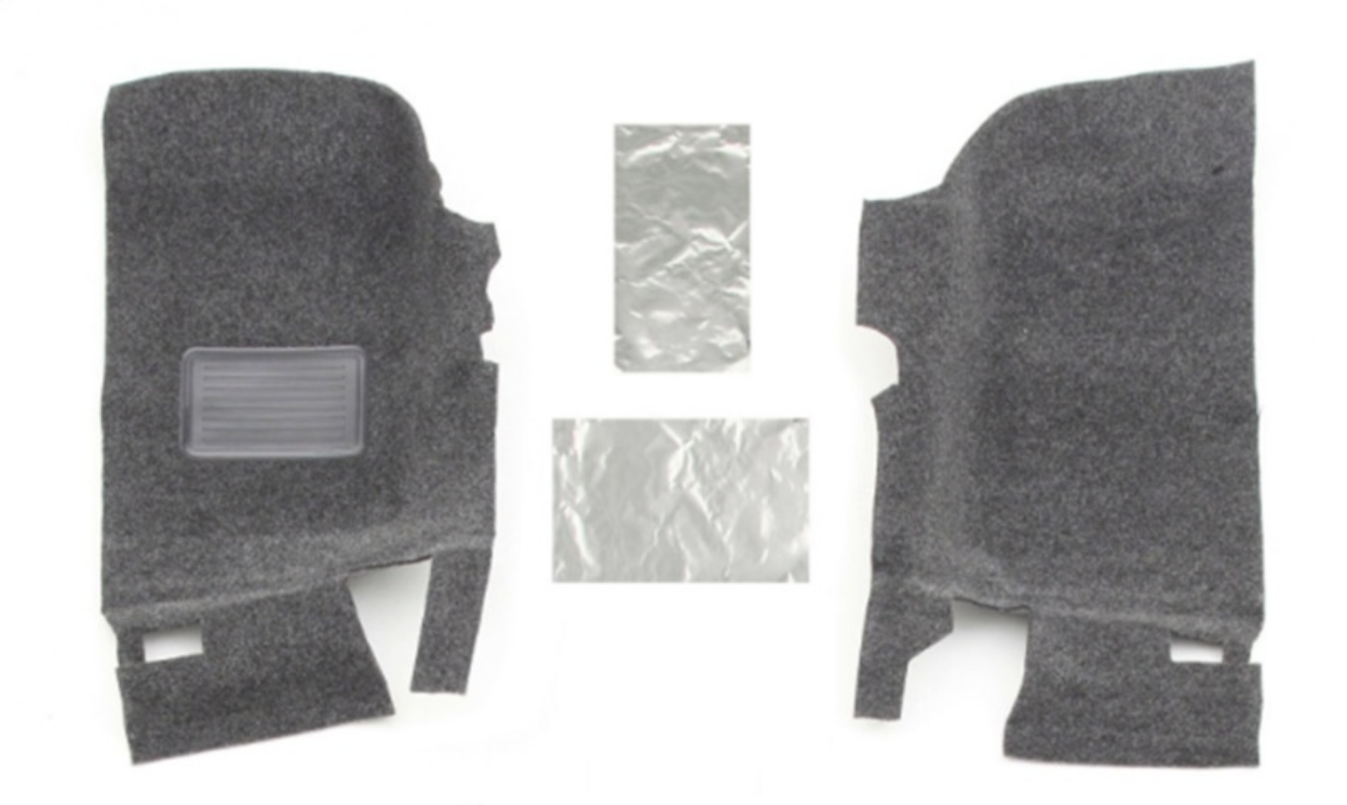 Picture of BedRug 2018+ Jeep JL 2Dr Front 2 Pc Floor Kit Incl Heat Shields