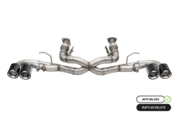 Picture of Corsa 20-25 Chevrolet Corvette C8 RWD 3in Xtreme Cat-Back Exhaust w-4-5in Carbon Fiber Polished Tips