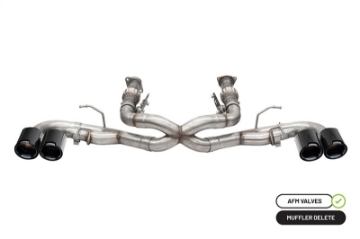 Picture of Corsa 20-25 Chevrolet Corvette C8 RWD 3in Xtreme Cat-Back Exhaust w-4-5in Carbon Fiber Black PVD Tip