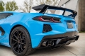 Picture of Corsa 20-25 Chevrolet Corvette C8 RWD 4-5in Carbon Fiber Black PVD Tip Kit For Corsa Exhaust Only