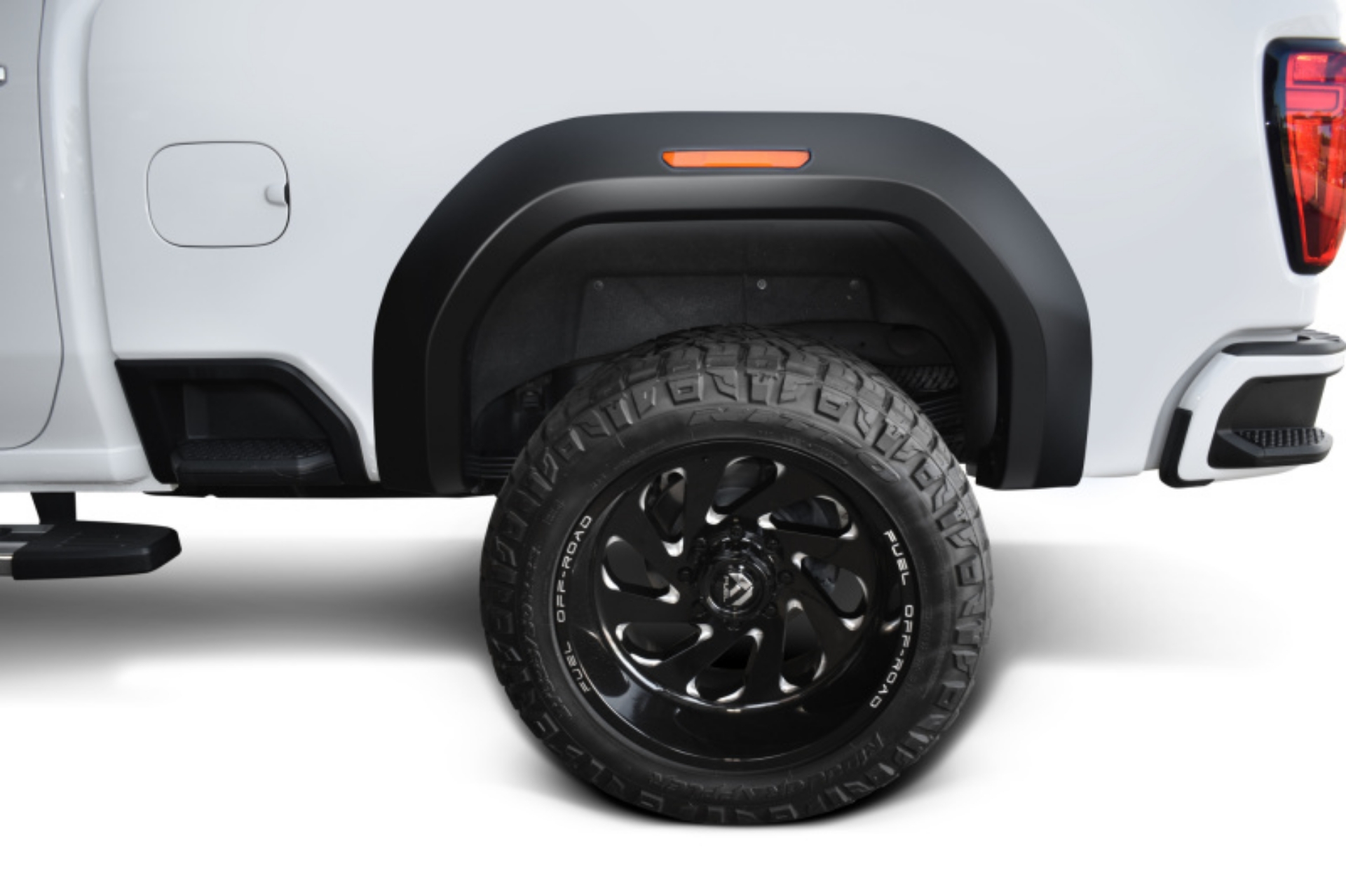 Picture of Bushwacker 20-21 GMC Sierra HD 2500-3500 Extend-A-Fender Style Flares 2pc Rear - Black