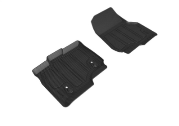 Picture of 3D MAXpider 15-22 Ford F150 Supercrew Hybrid Insert Kagu 1st Row Floormat for L1FR08304609 - Black