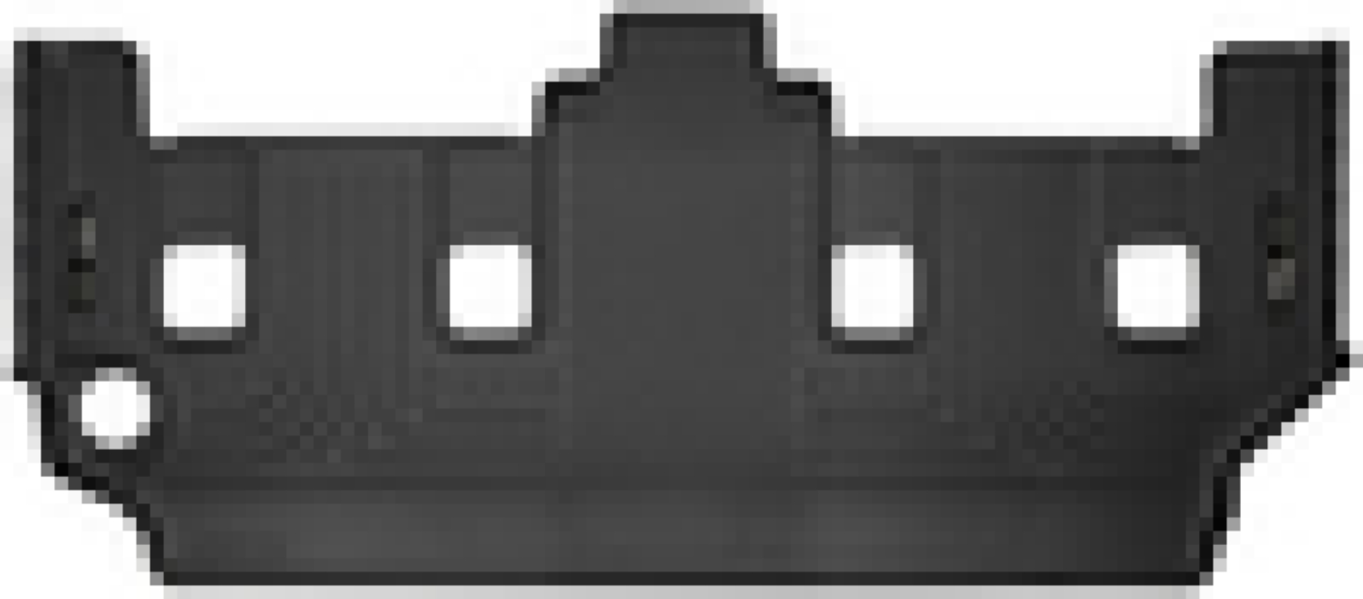 Picture of Husky Liners 08-16 Chrysler T&C - 08-20 Grand Caravan Stow-N-Go X-act 3rd Seat Floor Liner - BLK