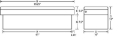 Picture of Tradesman Aluminum Economy Cross Bed Truck Tool Box 70in--Front Opening - Brite