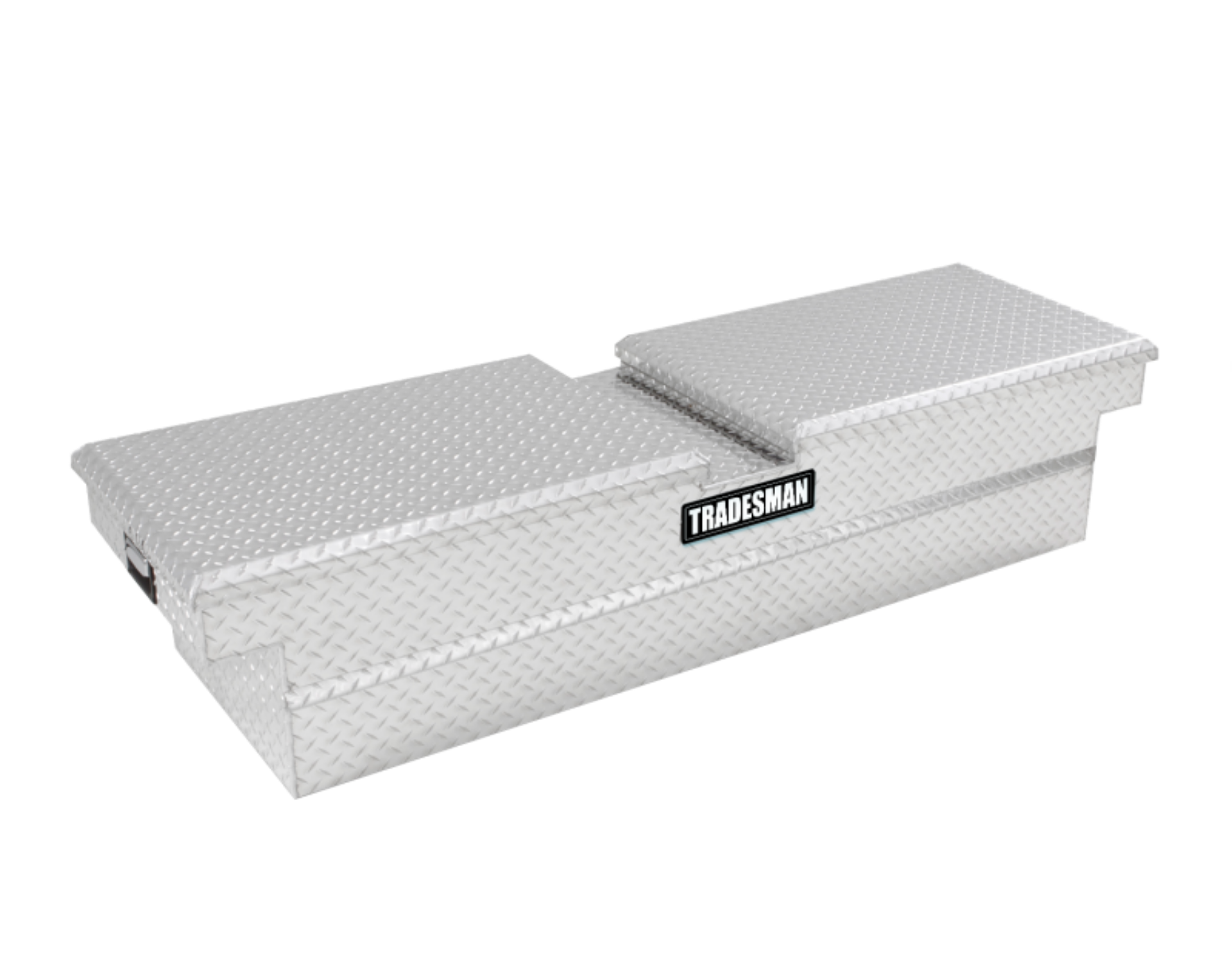 Picture of Tradesman Aluminum Gull Wing Cross Bed Truck Tool Box w-Push Button 70in- - Brite