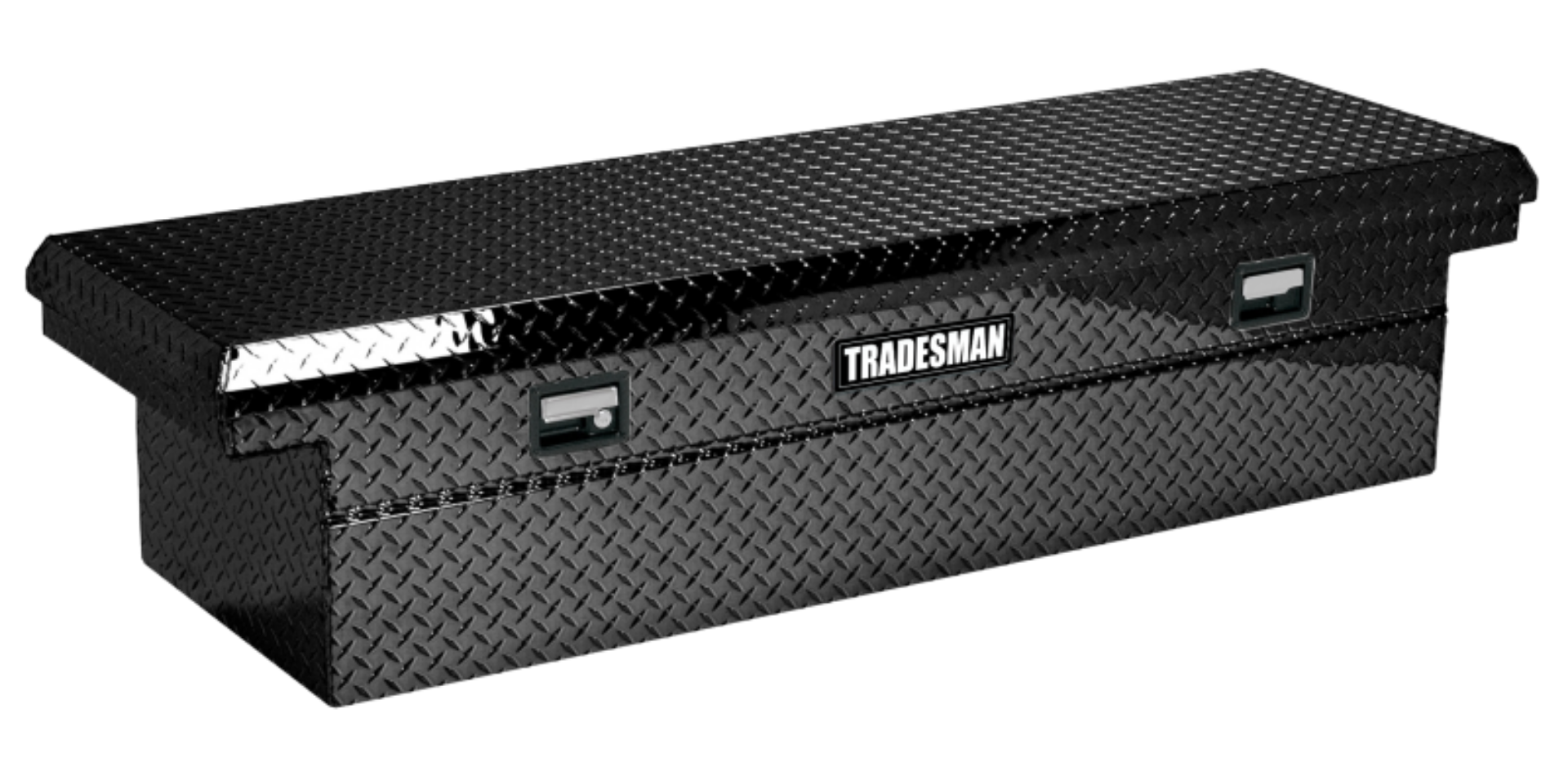 Picture of Tradesman Aluminum Single Lid Cross Bed Low-Profile Truck Tool Box 70in- - Black