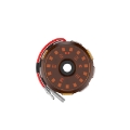 Picture of KC HiLiTES Cyclone V2 2-2in- LED Accessory Light 5w Flood Beam Single - Amber Lens