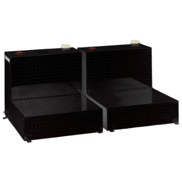Picture of Tradesman Aluminum Twin L-Shape Liquid Storage Tank 96 Gallon Capacity - Black