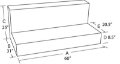 Picture of Tradesman Aluminum Full Size Rectangular Liquid Storage Tank - Brite