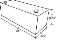 Picture of Tradesman Steel Rectangular Liquid Storage Tank - White
