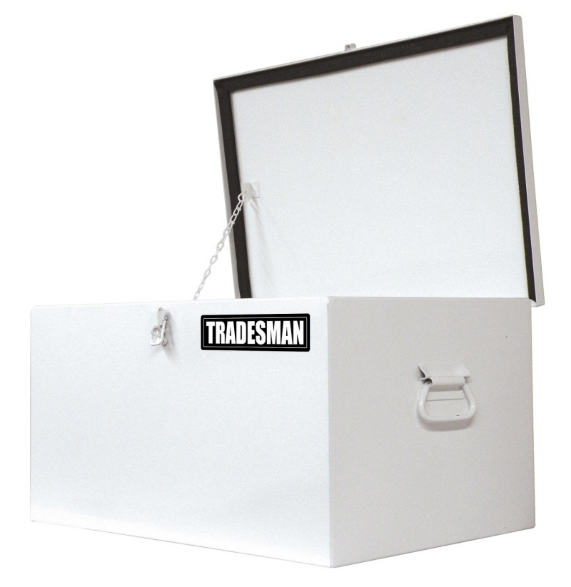 Picture of Tradesman Steel Job Site Box-Chest Light Duty-Small 24in- - White