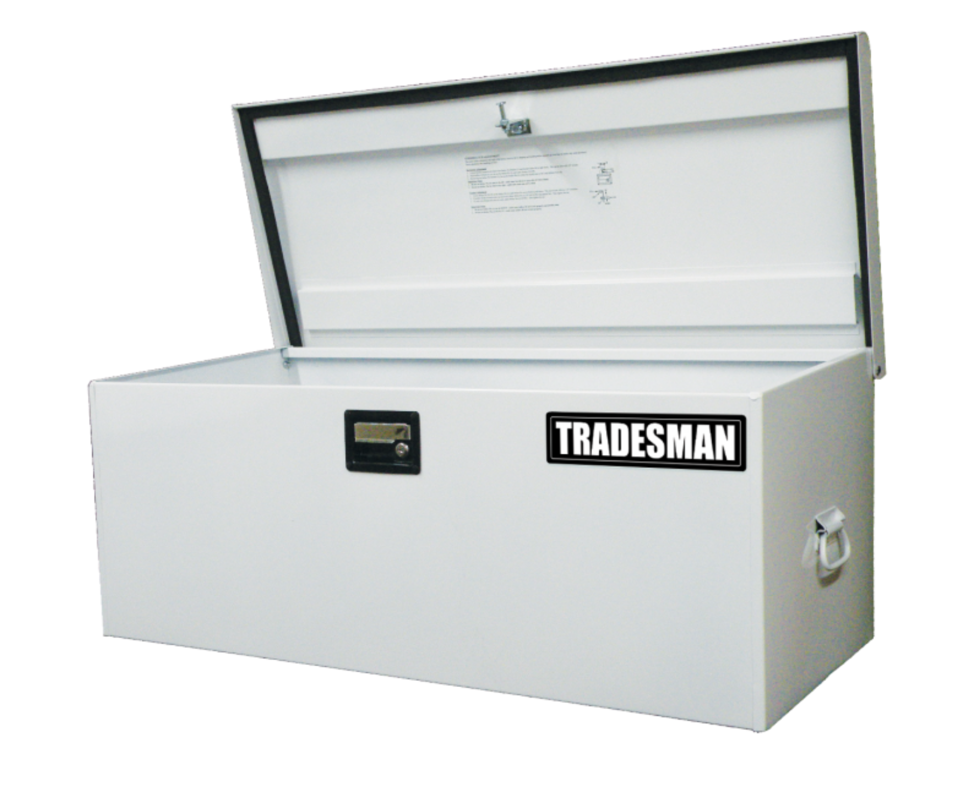 Picture of Tradesman Steel Job Site Box-Chest Light Duty-Large 42-75in- - White