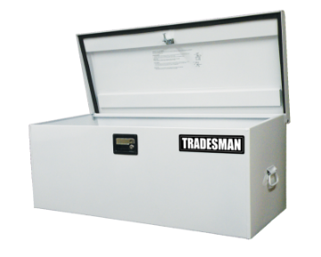 Picture of Tradesman Steel Job Site Box-Chest Light Duty-Large 42-75in- - White