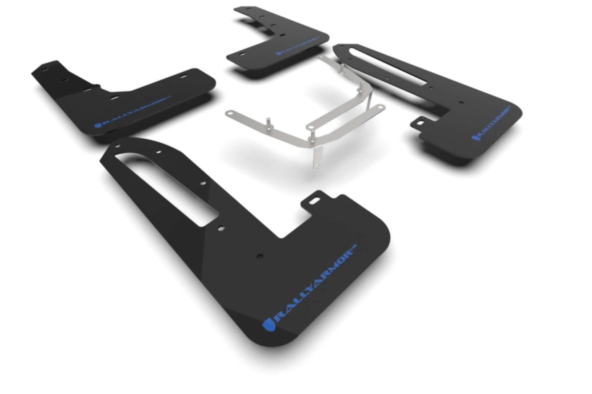 Picture of Rally Armor 23-25 Honda Civic Type R Black Mud Flap Light Blue Logo
