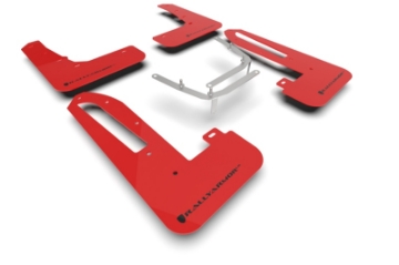 Picture of Rally Armor 23-25 Honda Civic Type R Red Mud Flap Black Logo