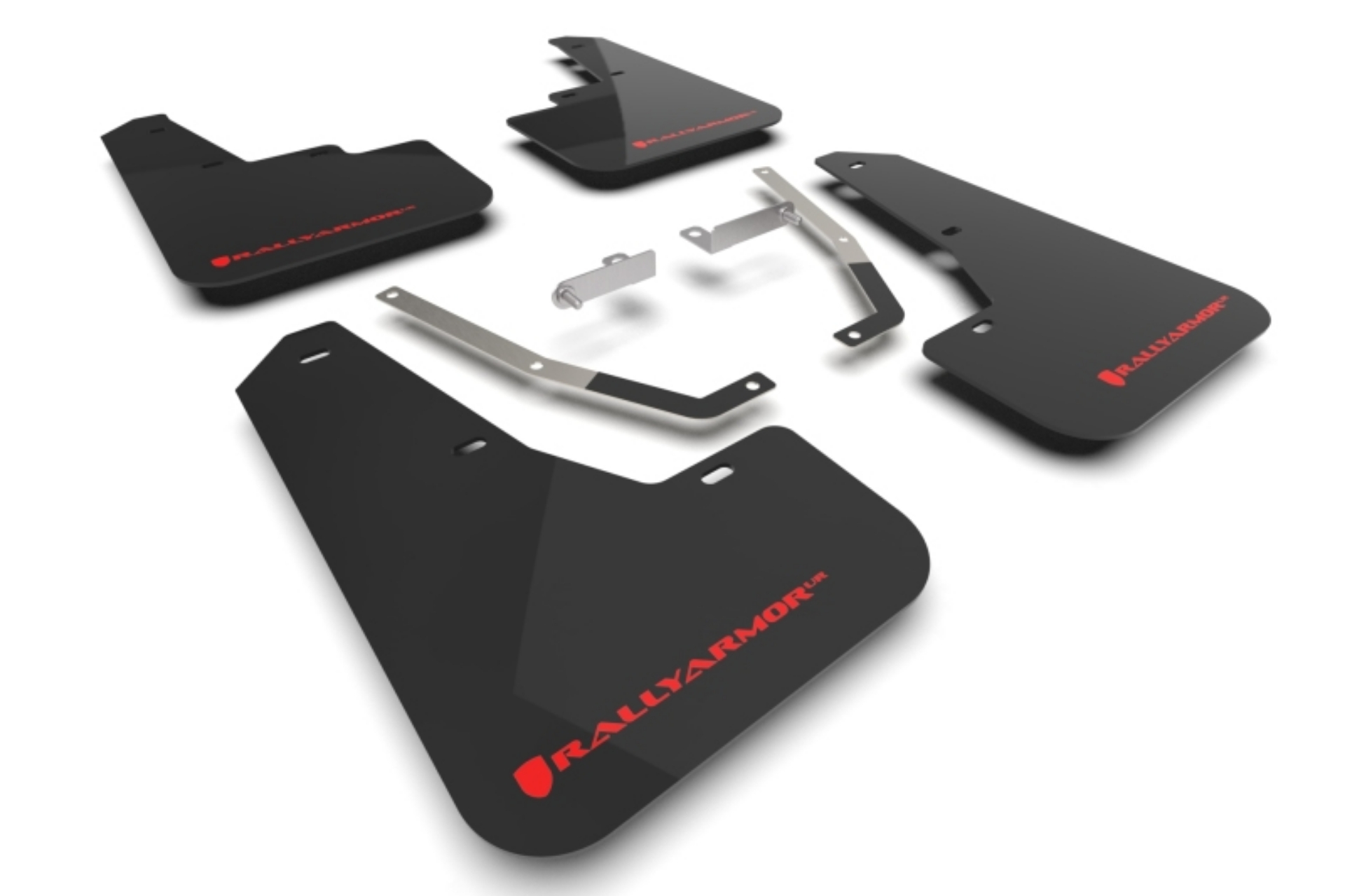 Picture of Rally Armor 24-25 Subaru Crosstrek Black UR Mud Flap Red Logo