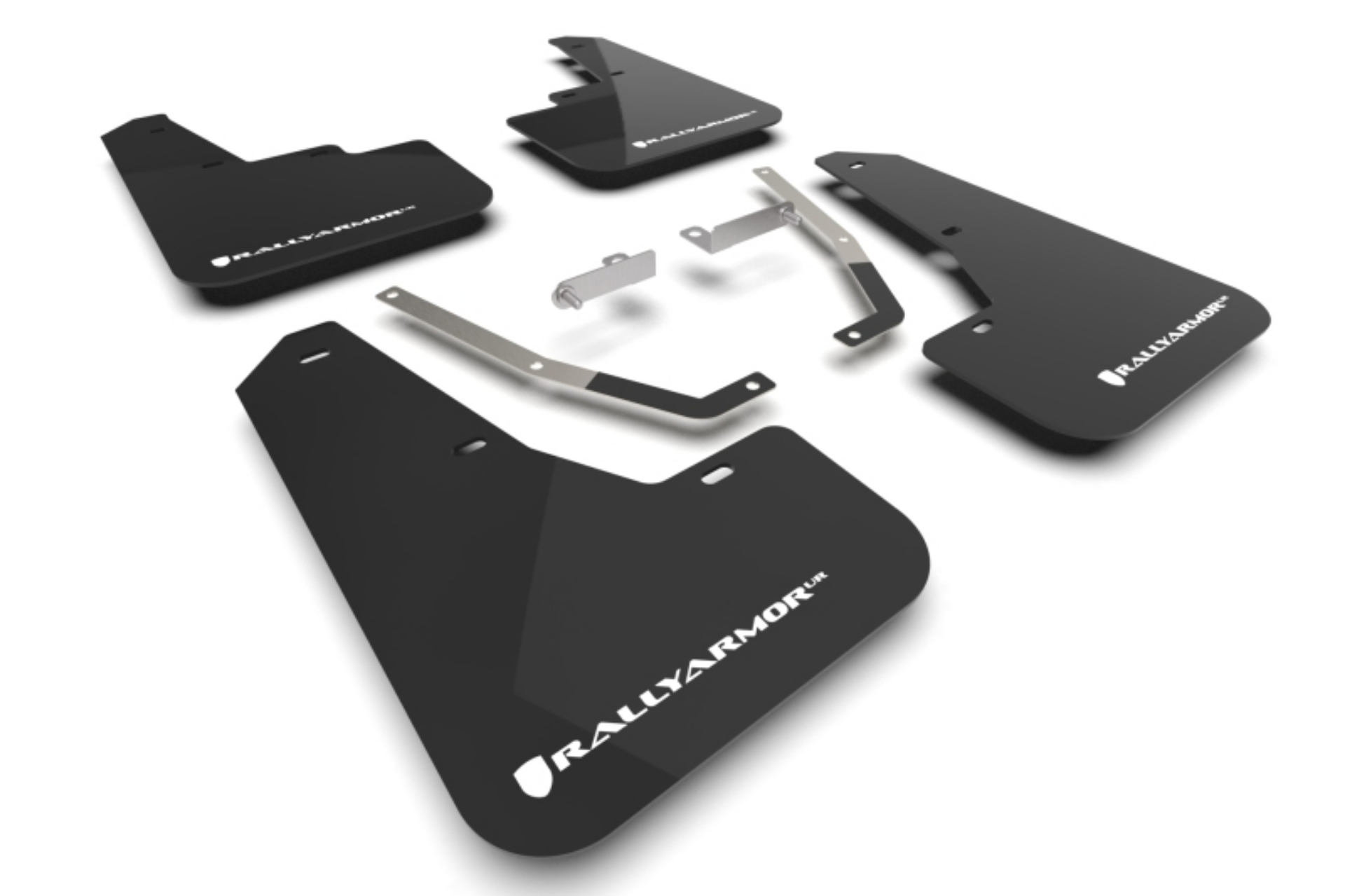 Picture of Rally Armor 24-25 Subaru Crosstrek Black UR Mud Flap White Logo