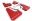 Picture of Rally Armor 24-25 Subaru Crosstrek Red UR Mud Flap White Logo