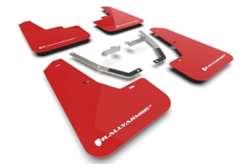 Picture of Rally Armor 24-25 Subaru Crosstrek Red UR Mud Flap White Logo