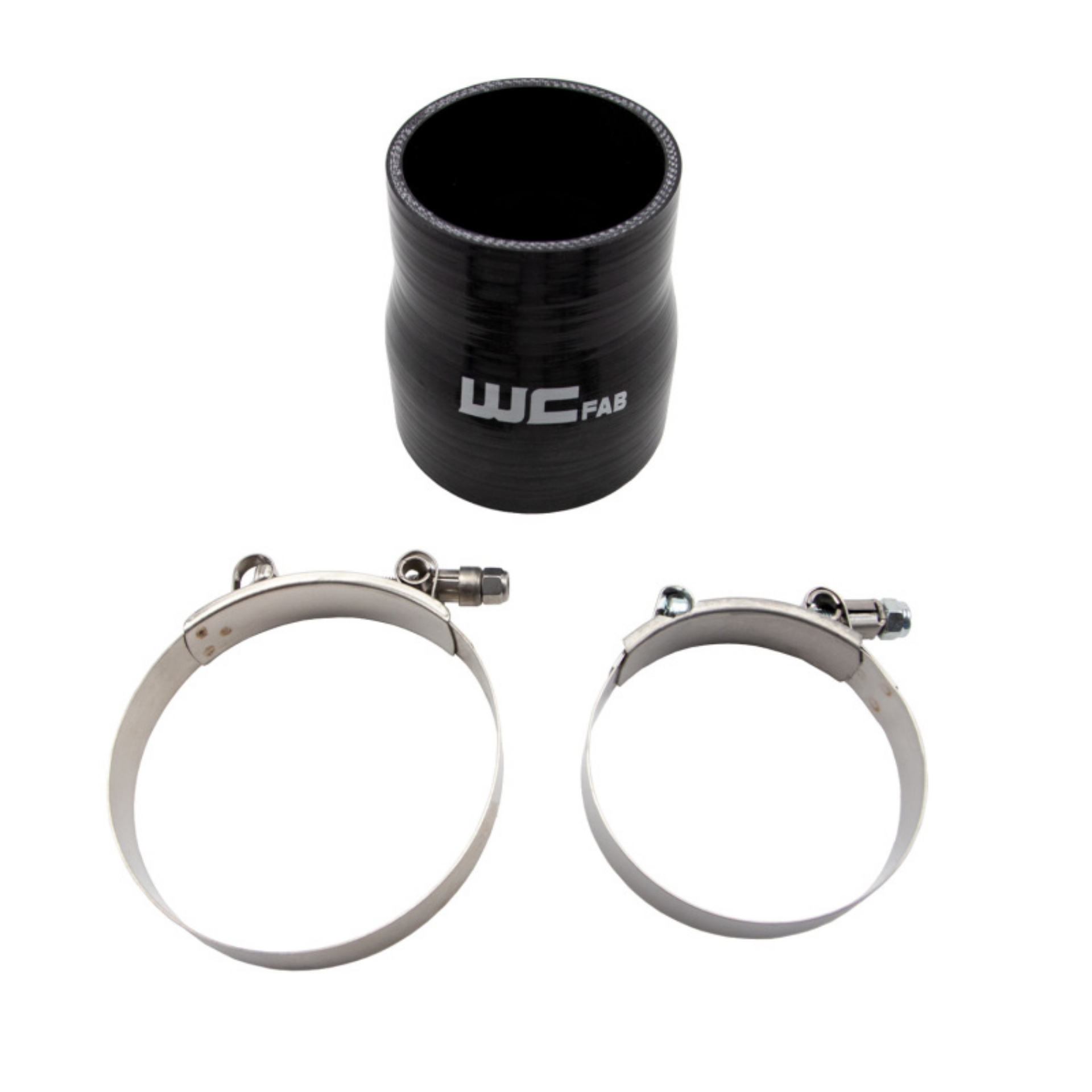 Picture of Wehrli 3in x 3-5in ID Straight Reducer x 4in Long Silicone Boot & Clamp Kit