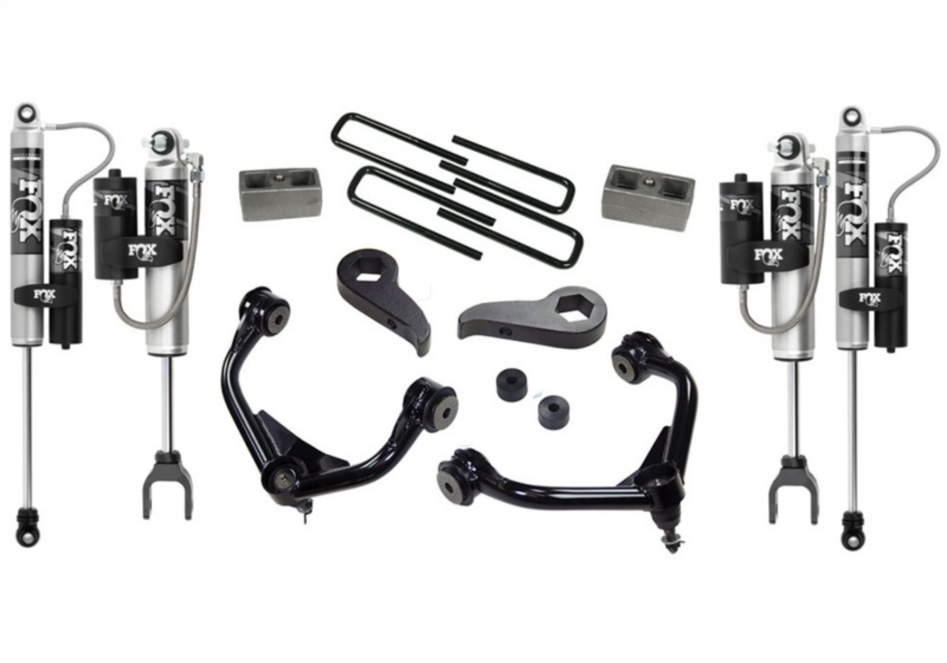 Picture of Superlift 11-19 GMC Sierra 2500-3500 HD Excl Magneride 3in Lift Kit w- Fox Front Coil & 2-0 Re