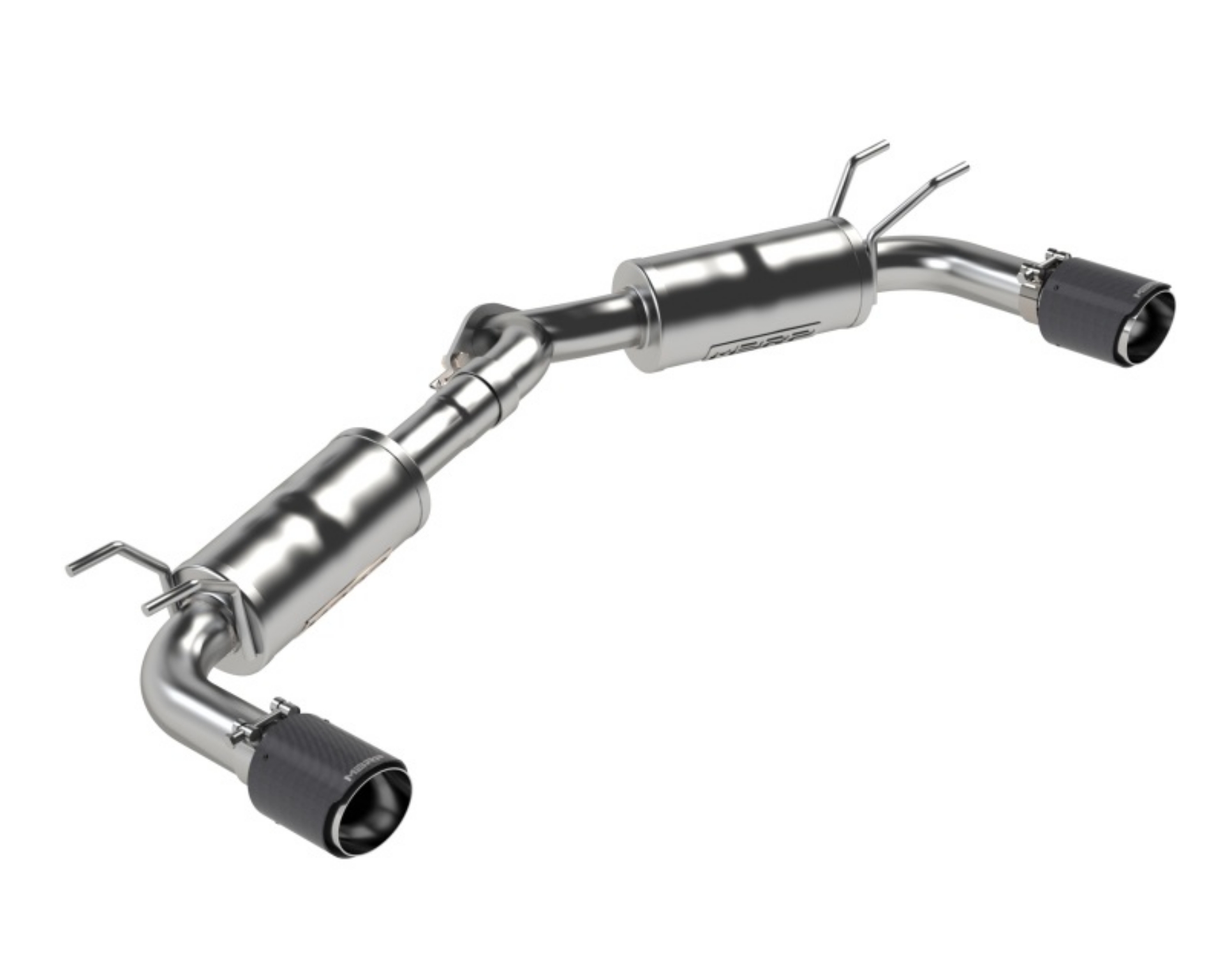 Picture of MBRP 19-23 Mazda 3 Hatchback T304SS 2-5in Axle-Back, Dual Rear Exit w-Carbon Fiber Tips