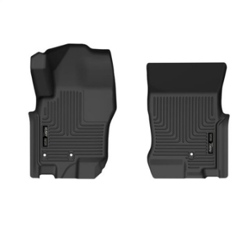 Picture of Husky Liners 08-21 Nissan Frontier Crew Cab WeatherBeater Front Row Black Floor Liners