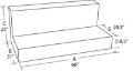 Picture of Tradesman Aluminum Rectangular Liquid Storage Tank 60-100 Storage - Brite