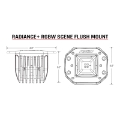 Picture of Rigid Industries Radiance+ Scene RGBW Flush Mount - Pair