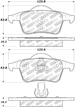 Picture of StopTech Street Select Brake Pads w- Hardware Rear - 01-09 Volvo S60