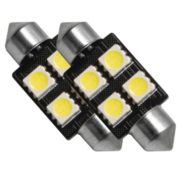 Picture of Oracle 37MM 4 LED 3-Chip Festoon Bulbs Pair - Cool White
