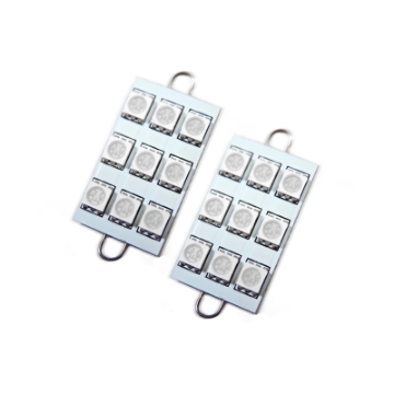 Picture of Oracle 44MM 6 LED 3 Chip - Loop Festoon Bulbs Pair - Purple - UV-Purple